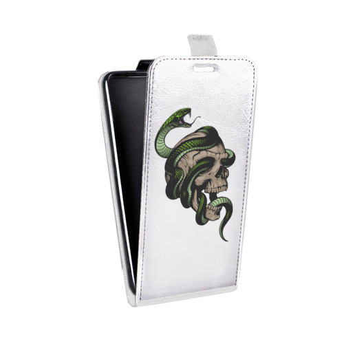 Дизайнерский вертикальный чехол-книжка для ASUS ZenFone 4 ZE554KL Прозрачные змеи