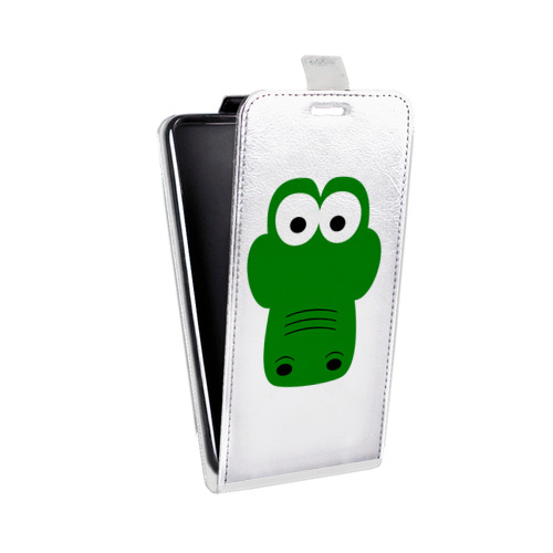 Дизайнерский вертикальный чехол-книжка для Huawei P Smart Z Прозрачные крокодилы