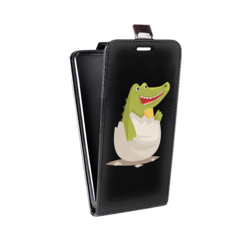 Дизайнерский вертикальный чехол-книжка для Xiaomi RedMi Note Прозрачные крокодилы
