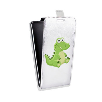 Дизайнерский вертикальный чехол-книжка для Lenovo Vibe K5 Прозрачные крокодилы (на заказ)