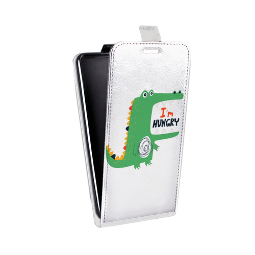 Дизайнерский вертикальный чехол-книжка для Asus ZenFone 4 Max Прозрачные крокодилы
