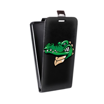 Дизайнерский вертикальный чехол-книжка для Samsung Galaxy S8 Plus Прозрачные крокодилы (на заказ)