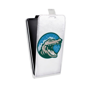 Дизайнерский вертикальный чехол-книжка для Samsung Galaxy S8 Plus Прозрачные крокодилы (на заказ)
