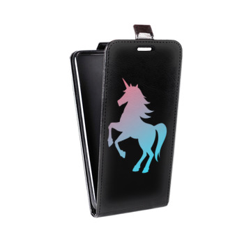 Дизайнерский вертикальный чехол-книжка для Samsung Galaxy J2 (2018) Прозрачные лошади и единороги  (на заказ)