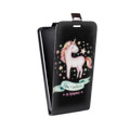 Дизайнерский вертикальный чехол-книжка для Samsung Galaxy Note 7 Прозрачные лошади и единороги 