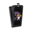 Дизайнерский вертикальный чехол-книжка для HTC One A9S Прозрачные обезьяны