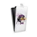 Дизайнерский вертикальный чехол-книжка для HTC U Ultra Прозрачные обезьяны