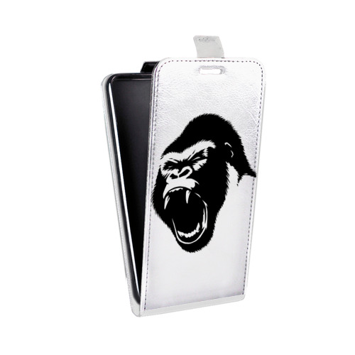 Дизайнерский вертикальный чехол-книжка для Sony Xperia XZ Прозрачные обезьяны