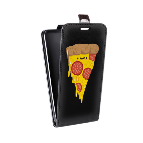 Дизайнерский вертикальный чехол-книжка для Sony Xperia XZ Прозрачная Пицца