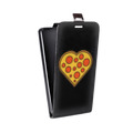 Дизайнерский вертикальный чехол-книжка для Meizu U10 Прозрачная Пицца