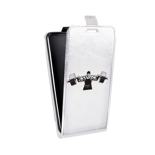 Дизайнерский вертикальный чехол-книжка для LG G7 Fit Прозрачные пауэрлифтинг