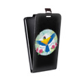 Дизайнерский вертикальный чехол-книжка для Motorola Moto G6 Прозрачные попугаи