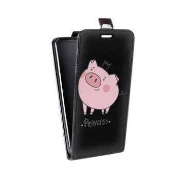 Дизайнерский вертикальный чехол-книжка для Sony Xperia Z3+ Прозрачные свинки (на заказ)
