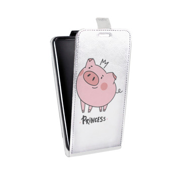 Дизайнерский вертикальный чехол-книжка для Xiaomi RedMi Note 4 Прозрачные свинки (на заказ)