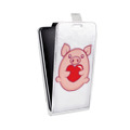 Дизайнерский вертикальный чехол-книжка для Xiaomi Mi8 SE Прозрачные свинки