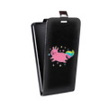 Дизайнерский вертикальный чехол-книжка для ASUS ZenFone 5 Lite Прозрачные свинки