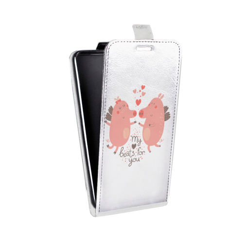 Дизайнерский вертикальный чехол-книжка для Iphone 13 Pro Прозрачные свинки