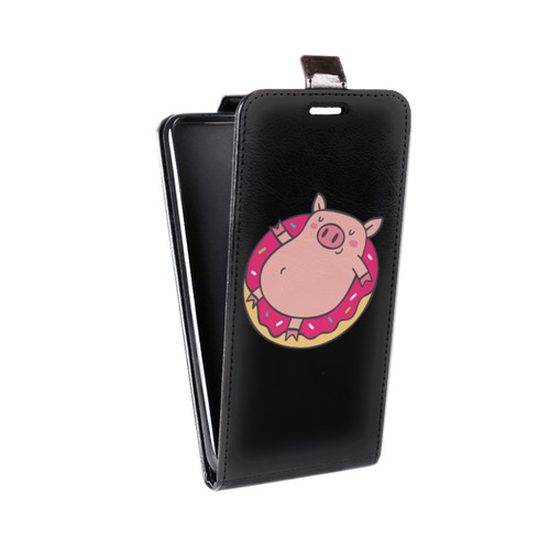 Дизайнерский вертикальный чехол-книжка для Xiaomi RedMi Note 5A Прозрачные свинки