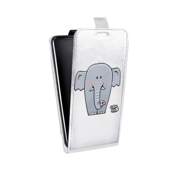 Дизайнерский вертикальный чехол-книжка для Lenovo P2 Прозрачные слоны (на заказ)