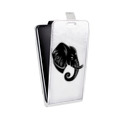 Дизайнерский вертикальный чехол-книжка для Huawei P30 Прозрачные слоны