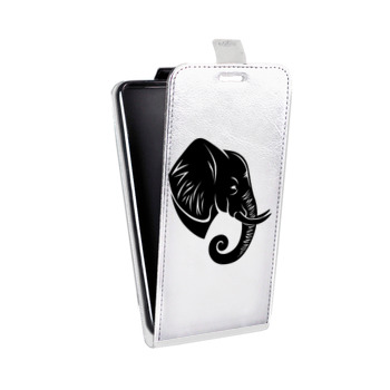 Дизайнерский вертикальный чехол-книжка для Lenovo Vibe K5 Прозрачные слоны (на заказ)