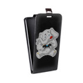 Дизайнерский вертикальный чехол-книжка для ASUS ZenFone 4 Pro Прозрачные слоны