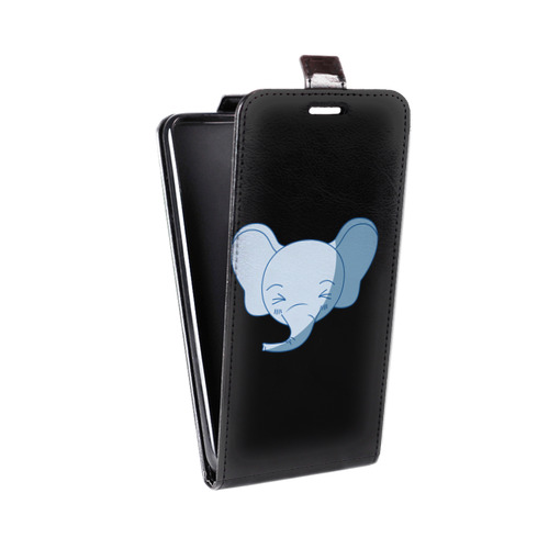 Дизайнерский вертикальный чехол-книжка для Iphone 11 Pro Прозрачные слоны