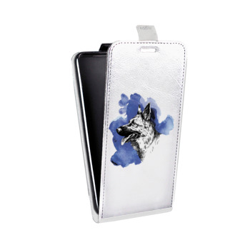 Дизайнерский вертикальный чехол-книжка для Huawei Honor 9 Прозрачные собаки (на заказ)