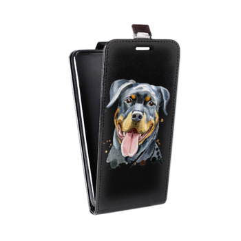 Дизайнерский вертикальный чехол-книжка для Samsung Galaxy S9 Plus Прозрачные собаки (на заказ)