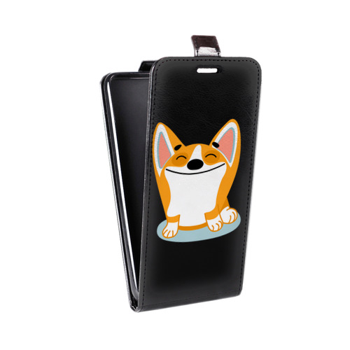 Дизайнерский вертикальный чехол-книжка для Huawei Honor 8C Прозрачные собаки