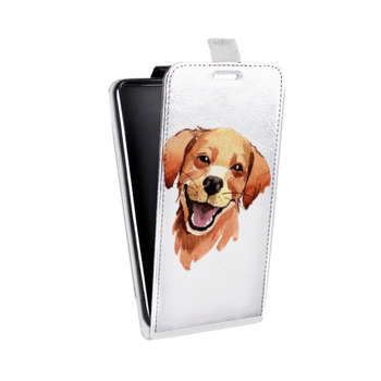 Дизайнерский вертикальный чехол-книжка для Realme 5 Pro Прозрачные собаки (на заказ)