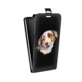 Дизайнерский вертикальный чехол-книжка для Nokia Lumia 1320 Прозрачные собаки