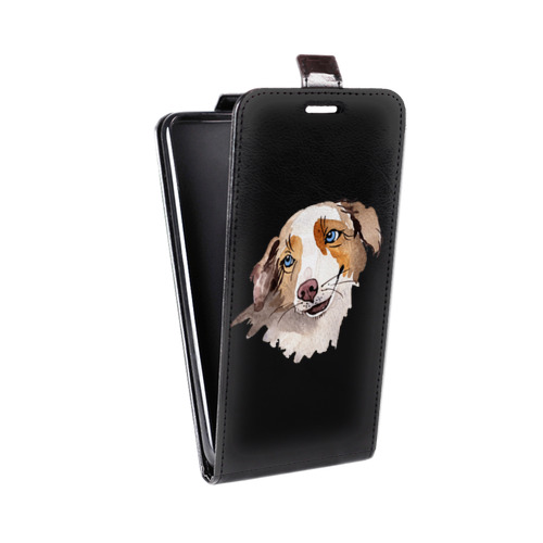 Дизайнерский вертикальный чехол-книжка для Huawei Mate 10 Прозрачные собаки
