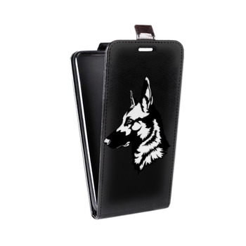 Дизайнерский вертикальный чехол-книжка для Iphone 6/6s Прозрачные собаки (на заказ)