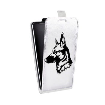 Дизайнерский вертикальный чехол-книжка для ASUS Zenfone 4 Прозрачные собаки (на заказ)