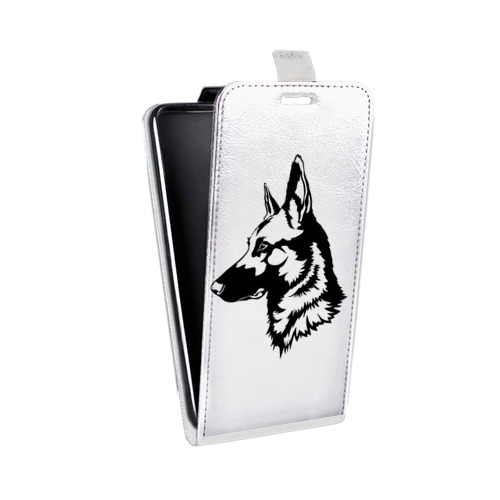 Дизайнерский вертикальный чехол-книжка для Lenovo A7010 Прозрачные собаки