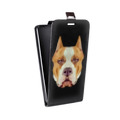 Дизайнерский вертикальный чехол-книжка для Alcatel Pop 4 Plus Прозрачные собаки