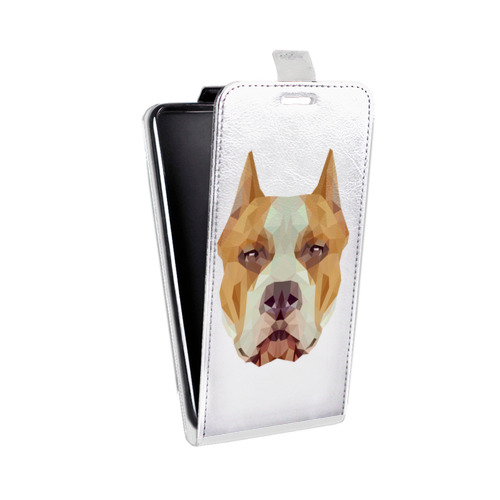 Дизайнерский вертикальный чехол-книжка для Motorola One Action Прозрачные собаки