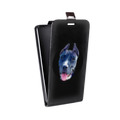 Дизайнерский вертикальный чехол-книжка для ASUS ZenFone 4 ZE554KL Прозрачные собаки