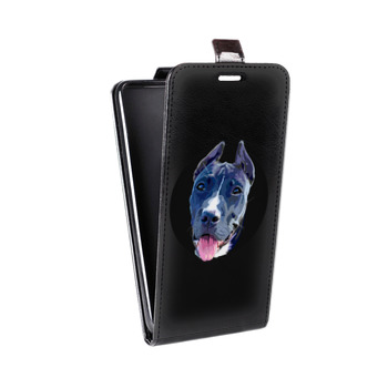 Дизайнерский вертикальный чехол-книжка для Huawei Ascend Mate 7 Прозрачные собаки (на заказ)