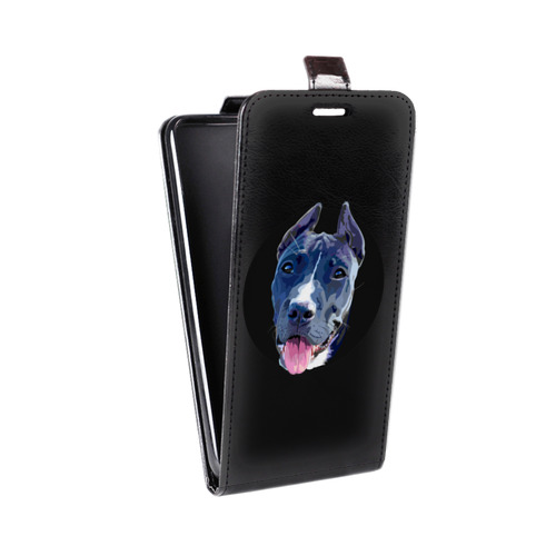 Дизайнерский вертикальный чехол-книжка для Huawei Honor 7C Pro Прозрачные собаки
