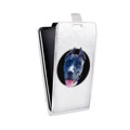 Дизайнерский вертикальный чехол-книжка для HTC Desire 530 Прозрачные собаки