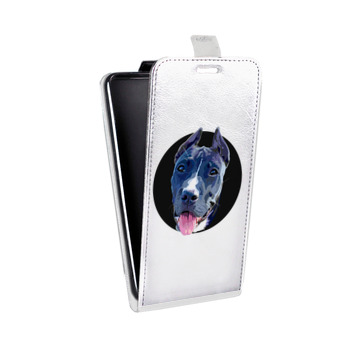 Дизайнерский вертикальный чехол-книжка для ASUS Zenfone 4 Прозрачные собаки (на заказ)