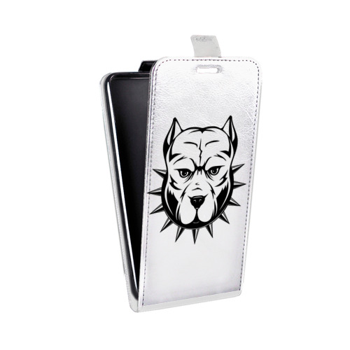 Дизайнерский вертикальный чехол-книжка для Iphone 6 Plus/6s Plus Прозрачные собаки