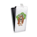 Дизайнерский вертикальный чехол-книжка для Iphone x10 Прозрачные собаки