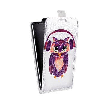 Дизайнерский вертикальный чехол-книжка для Sony Xperia Z3+ Прозрачные совы (на заказ)