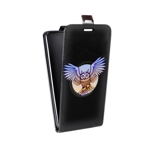 Дизайнерский вертикальный чехол-книжка для HTC Desire 530 Прозрачные совы