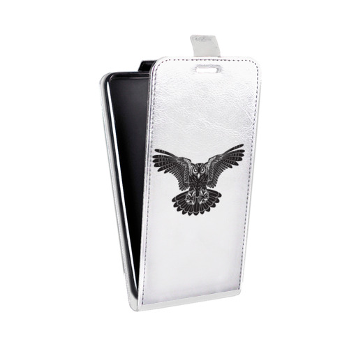 Дизайнерский вертикальный чехол-книжка для HTC 10 Прозрачные совы