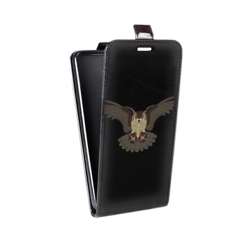 Дизайнерский вертикальный чехол-книжка для Iphone 7 Plus / 8 Plus Прозрачные совы (на заказ)