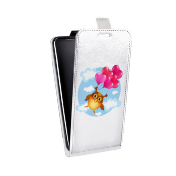 Дизайнерский вертикальный чехол-книжка для Huawei Honor 8s Прозрачные совы (на заказ)
